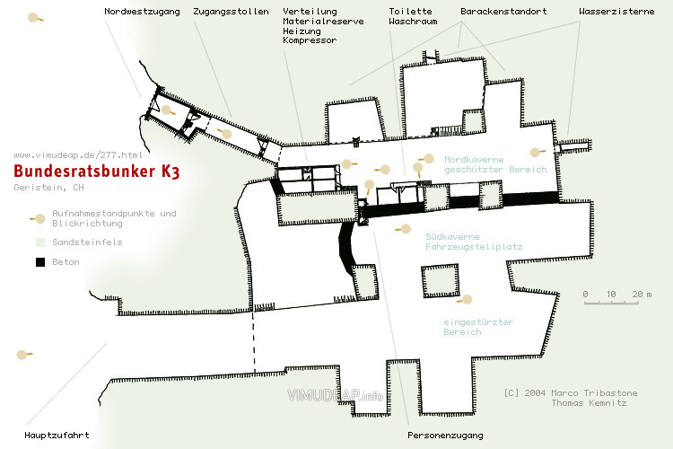 Detailkarte 189 Bundesratsbunker K3 Geristein