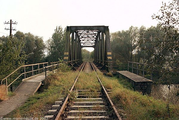 Brücke1. Brücke aus Sicht des Zuges gesehen