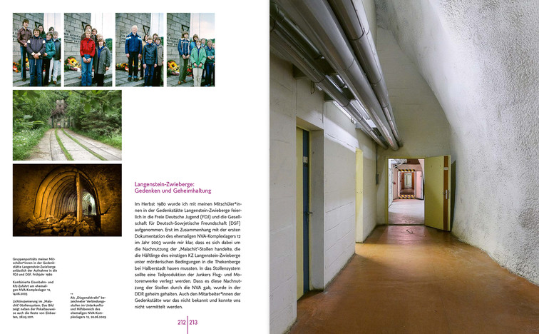 Doppelseite »Langenstein-Zwieberge: Gedenken und Geheimhaltung« aus »Das Virtuelle Museum der Toten Orte zwischen Heimatkunde und Weltgeschichte« im Band »Transformationen - Industriekultur in Sachsen-Anhalt«.
(Alle Bilder der Doppelseite sind durch Klick in die rechte Bildhälfte einzeln nacheinander abrufbar.) Bild 9753